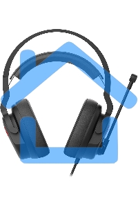 Наушники с микрофоном A4Tech Bloody G330p черный 2м мониторные оголовье (G330P)