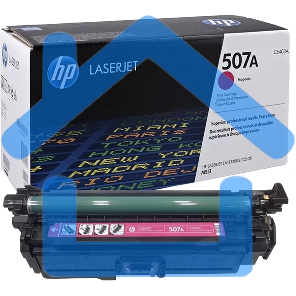 Картридж лазерный HP CE403A пурпурный для CLJ M551 6000стр.