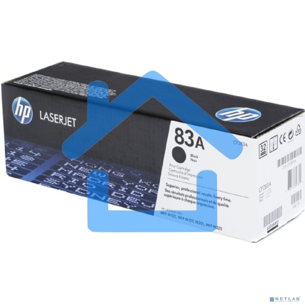 Тонер Картридж HP 83A CF283A черный для HP LJ Pro M125nw/M127fw (1500стр.)