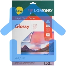 Фотобумага Lomond 0102093 A4/150г/м2/50л./белый глянцевое/глянцевое для струйной печати