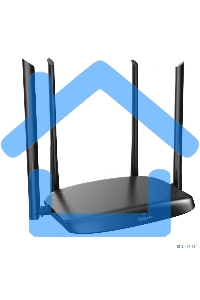 Роутер беспроводной Digma DWR-AC1202 AC1200 10/100/1000BASE-TX черный