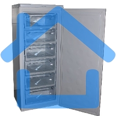 Морозильная камера DON R-106 MI, металлик искристый, 220л, 6 ящиков