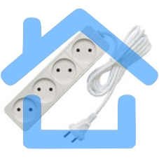 Удлинитель 4х5м без заземл. 10А IP20 2.2кВт Союз 481S-1405