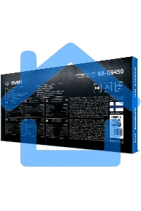 Клавиатура проводная игровая SVEN KB-G9450 (104кл., мет. корпус, 12 Fn функций, подсветка)