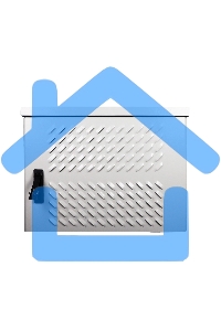 Шкаф уличный всепогодный настен. 18U (600х300), передняя дверь вент. (ШТВ-Н-18.6.3-4ААА)