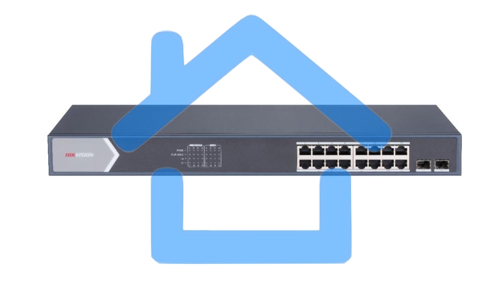 Коммутатор 16PORT 1000M POE DS-3E1518P-SI HIKVISION