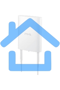 Гибридная уличная точка доступа Zyxel NebulaFlex NWA55AXE, 802.11a/b/g/n/ac/ax (2,4 и 5 ГГц), внешние антенны 2x2 (в комплекте), до 575+1200 Мбит/с, 1xLAN GE, защита от 4G/5G, без поддержки Captive po