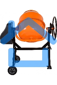 Бетономешалка Вихрь БМ-130 (74/1/2) 550 Вт, 130 л, чугунный венец, 32 об/мин