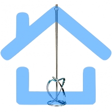 Насадка для миксера, для тяжелых растворов,120 х 590 мм, оцинкованная,хвостовик резьба М14 Сибртех