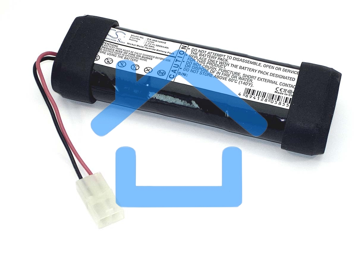 Аккумулятор CameronSino CS-IRB120VX для пылесоса iRobot 12101 12501 12601 3.0Ah 7.2V