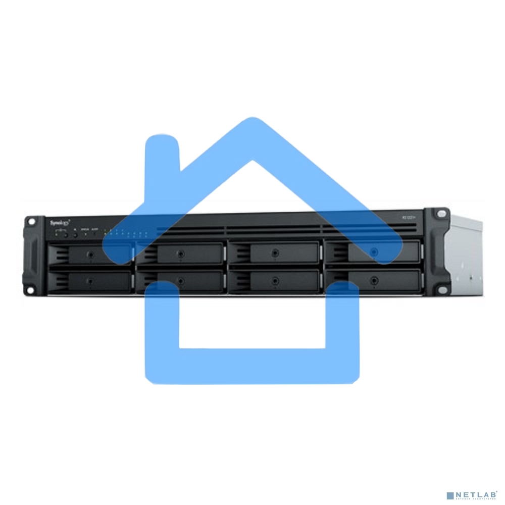 Сетевое хранилище Synology Rack 2U, QC2.2GHzCPU/4GbDDR4(upto32)/RAID0,1,5,6,10/upto 8 hot plug HDDs SATA(3,5'or2,5')(upto 12 with RX418)/2xUSB3.2/1eSATA/iSCSI/4xGbE(+1Expslot)/2xIPcam(upto 40)/2xPS/norail