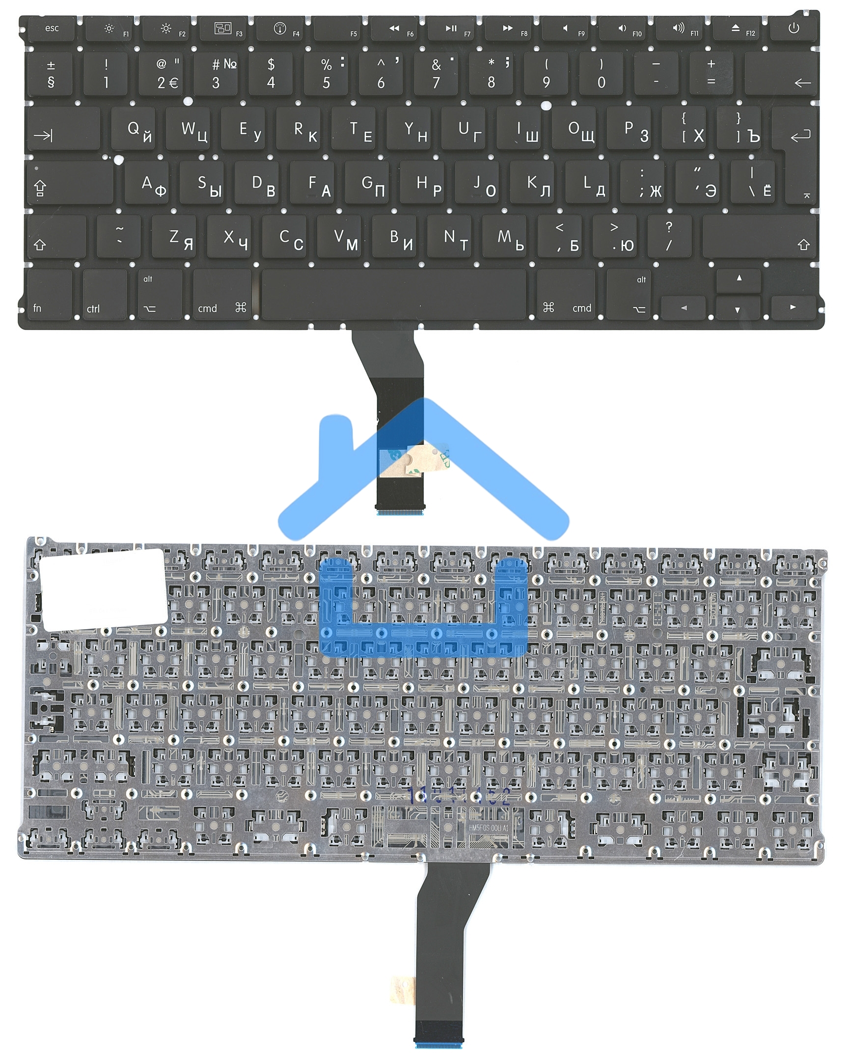 Клавиатура для ноутбука MacBook A1369 большой ENTER без подсветки 2010+