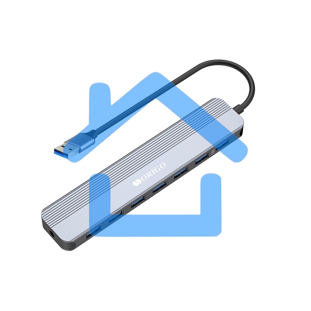 Концентратор USB-A ORIGO OU2270P/A1A с 7 портами USB 3.0 (1 порт быстрой зарядки)