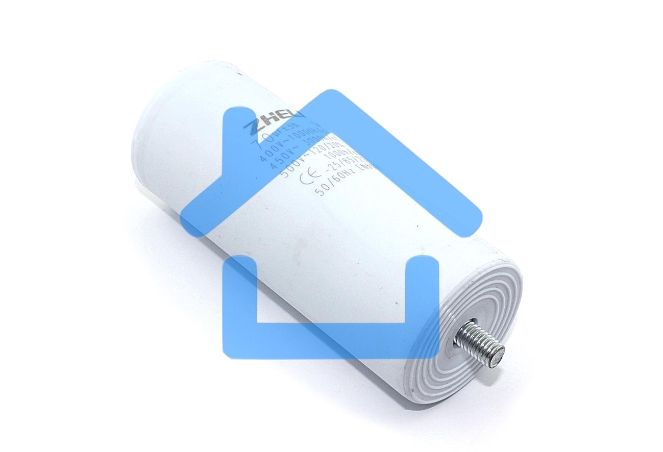 Конденсатор CBB60 70мкФ 450V (4 клеммы, крепление болтом) 304014
