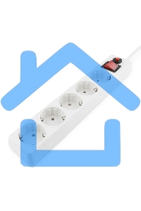 Сетевой фильтр Гарнизон ЕНLW-4 0,5 м 5 розеток белый 