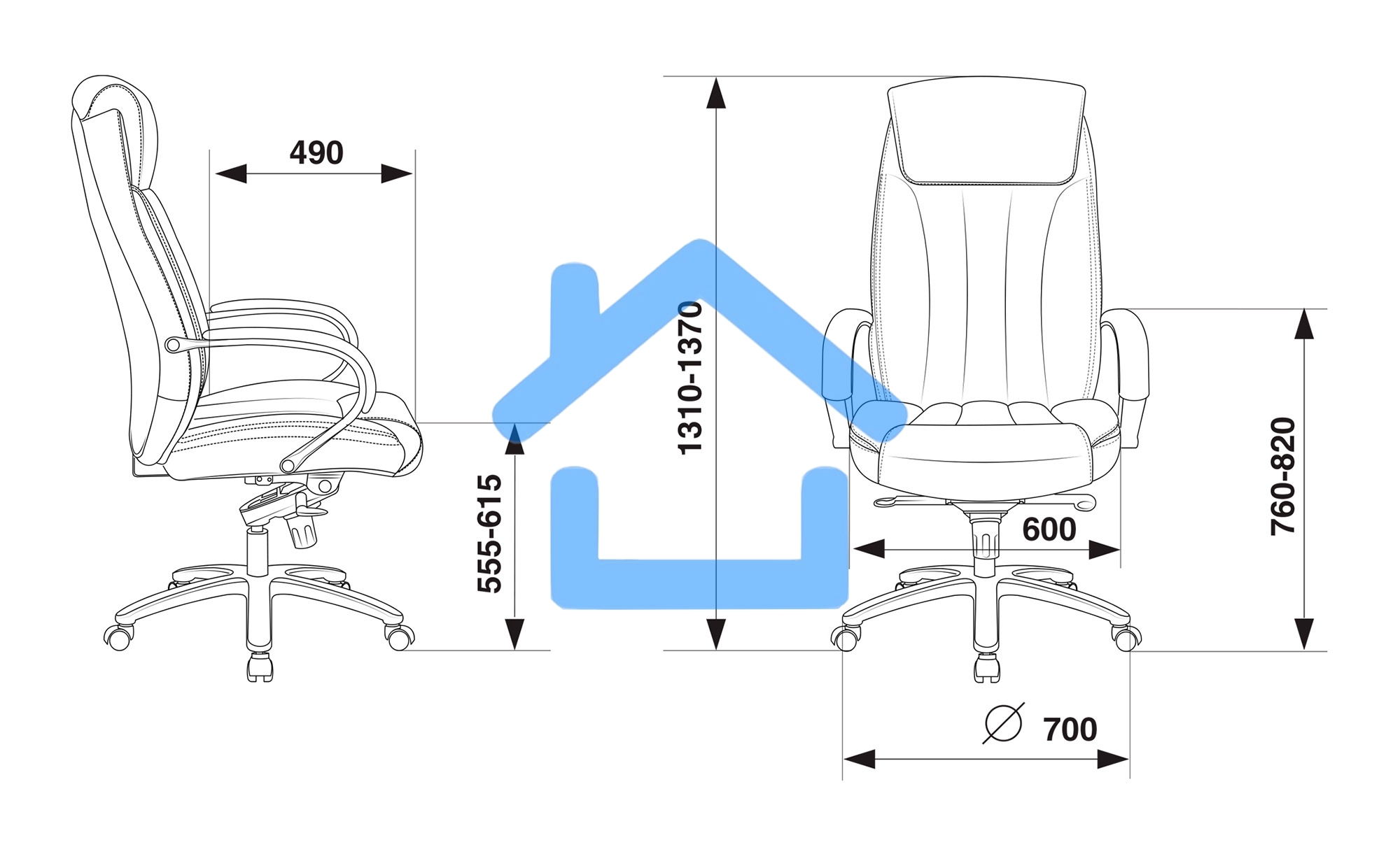 Кресло руководителя Бюрократ T-9922SL светло-коричневый Leather Eichel кожа крестовина металл хром