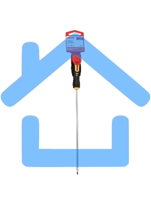 Отвертка шлицевая SL 4х200 мм, двухкомпонентная рукоятка Rexant