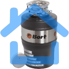 Измельчитель пищевых отходов Bort Alligator Max, 560 Вт., объем 1 600 мл., ПДУ