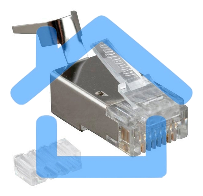 Разъем RJ45 8P8C кат.6 FTP PLUG-8P8C-UV-C6-TW-SH-10 экранир. универс. (уп. 10 шт) Hyperline 49340