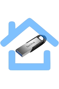 Флешка USB Sandisk 64 Gb Cruzer Ultra Flair SDCZ73-064G-G46 USB 3.0 серебристый/черный