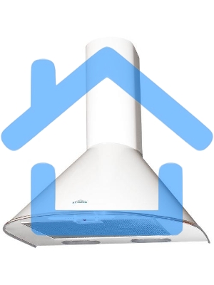 Вытяжка каминная Elikor Эпсилон 50П-430-П3Л белый/серебристый, 50 см, 430 куб. м/ч, 54 дБ