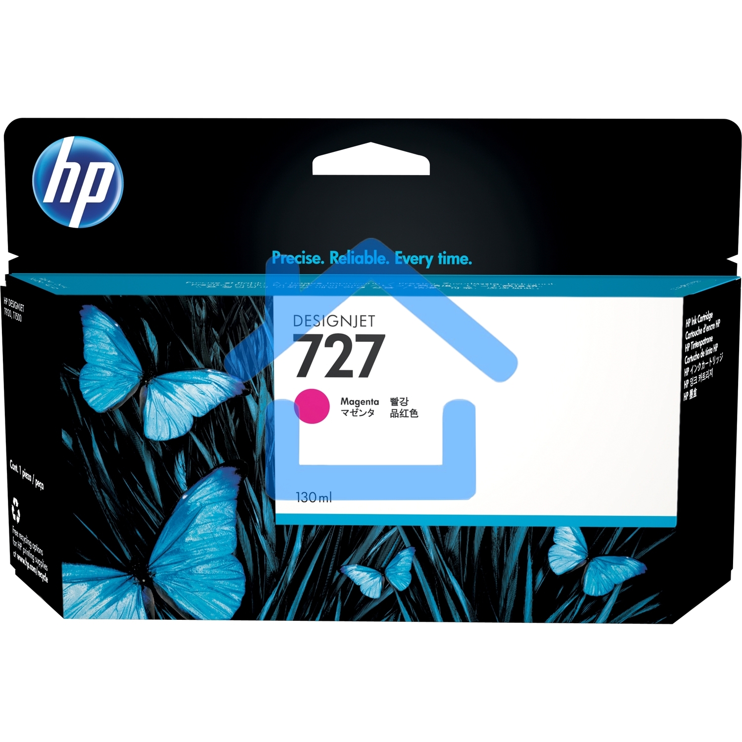 Картридж струйный HP 727 B3P20A пурпурный для HP DJ T920/T1500 (130мл)