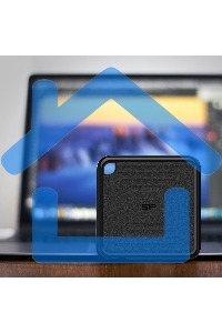 Твердотельный диск 1TB Silicon Power PC60, External, USB 3.2 Type-C R/W - 540/500 Mb/s черный