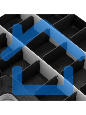 Органайзер двухсторонний СИБРТЕХ 29,5 х 22 х 7,6 см 90738