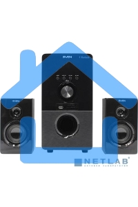 Акустическая система SVEN MS-2050 черный (2x12,5W + Subwoofer 30W, дерево, USB, SD, FM, ПДУ, Bluetooth)