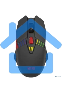 Мышь беспроводная Acer Nitro OMR305 черный, 3200 dpi, радиоканал, Bluetooth, USB, кнопки - 8