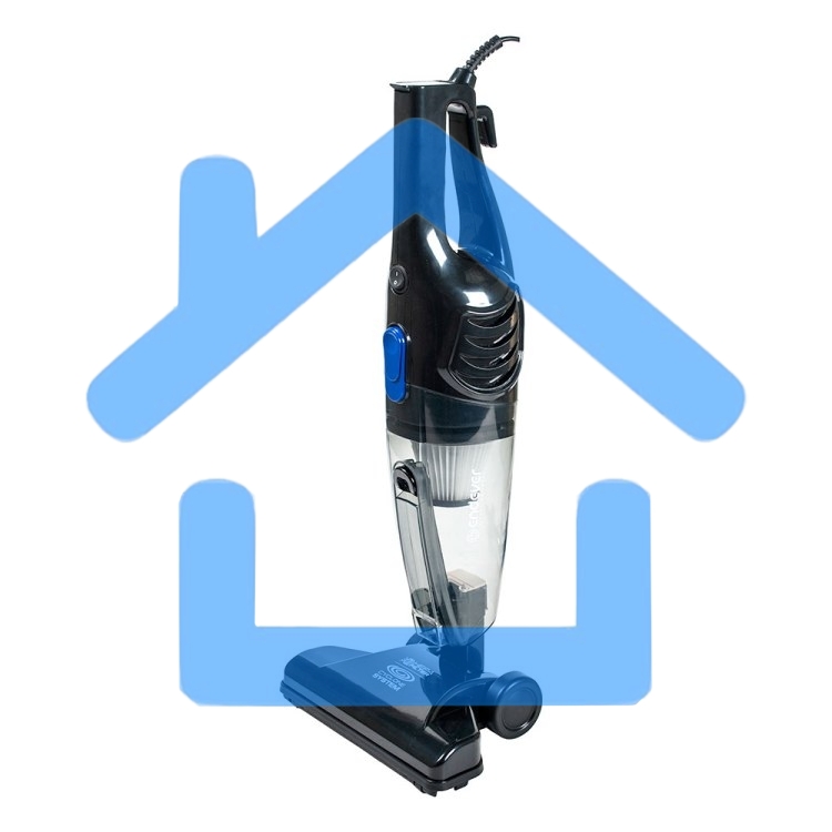 Пылесос вертикальный Endever VC-286 серый, питание от сети, 100 Вт, уборка сухая, пылесборник 1.9 л