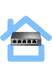 Коммутатор TP-Link SMBTL-SG1005P 5-портовый гигабитный настольный коммутатор с 4 портами PoE SMB 56W