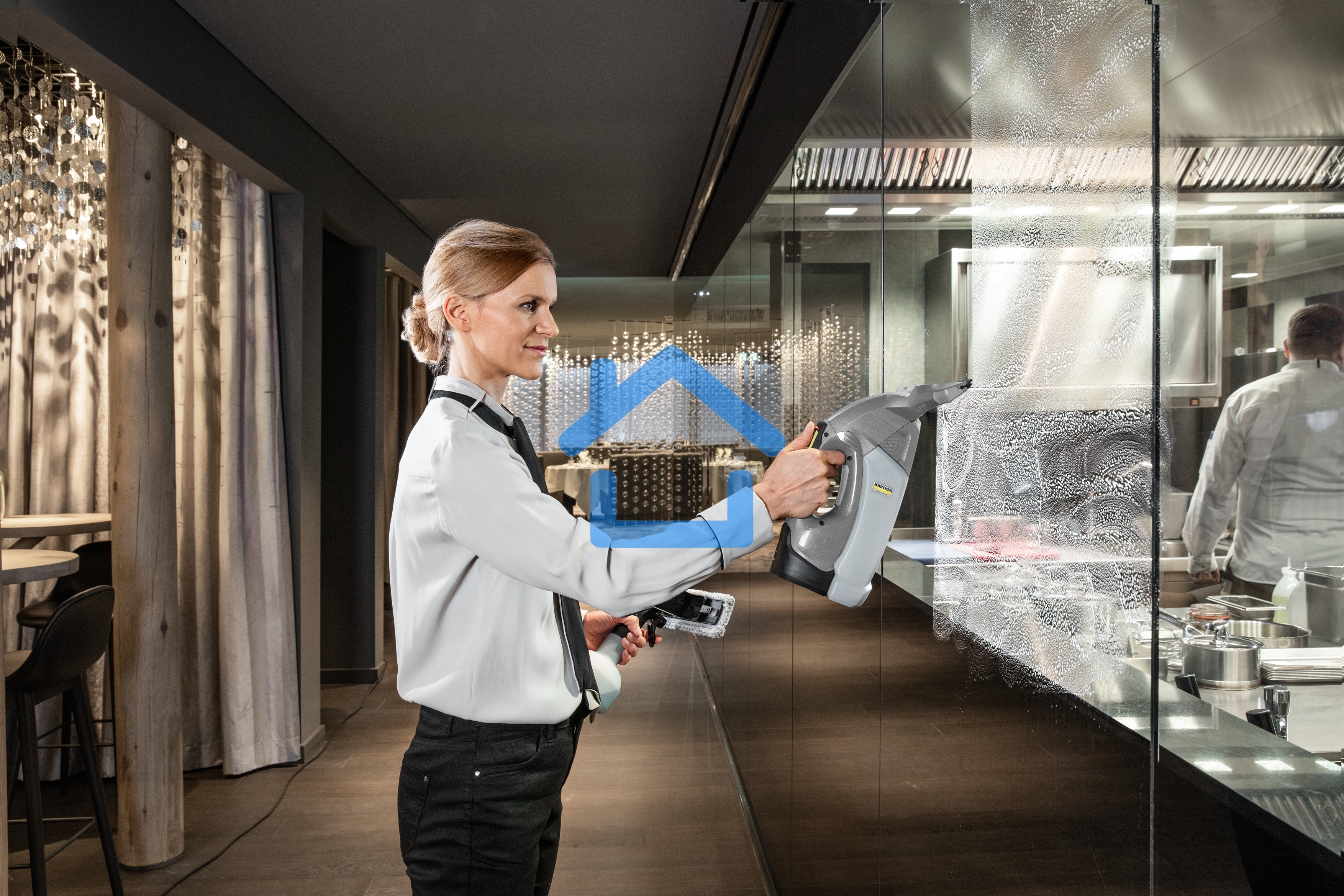 Стеклоочиститель Karcher WVP 10 шир.скреб.:280мм пит.:от аккум. серый/желтый