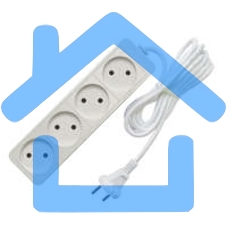 Удлинитель 4х10м без заземл. 10А IP20 2.2кВт Союз 481S-1410