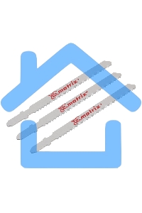 Полотна для электролобзика Matrix по дереву, 3 шт., 75 х 2,5мм, HCS, EU- хвостовик