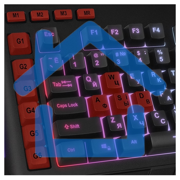 Игровая клавиатура SVEN KB-G9600 (USB, 120 кл, ПО, RGb-подсветка)