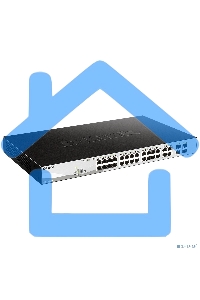Коммутатор D-Link DGS-1210-28P/FL1A, L2 Managed Switch with 24 10/100/1000Base-T ports and 4 100/1000Base-T/SFP combo-ports (24 PoE ports 802.3af/802.3at (30 W), PoE Budget 193 W).8K Mac address, 802.3x Flow Co