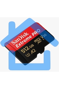 Флеш карта microSD 512Gb SanDisk microSDXC Class 10 UHS-I A2 C10 V30 U3 Extreme Pro (SD адаптер) 200Mb/s