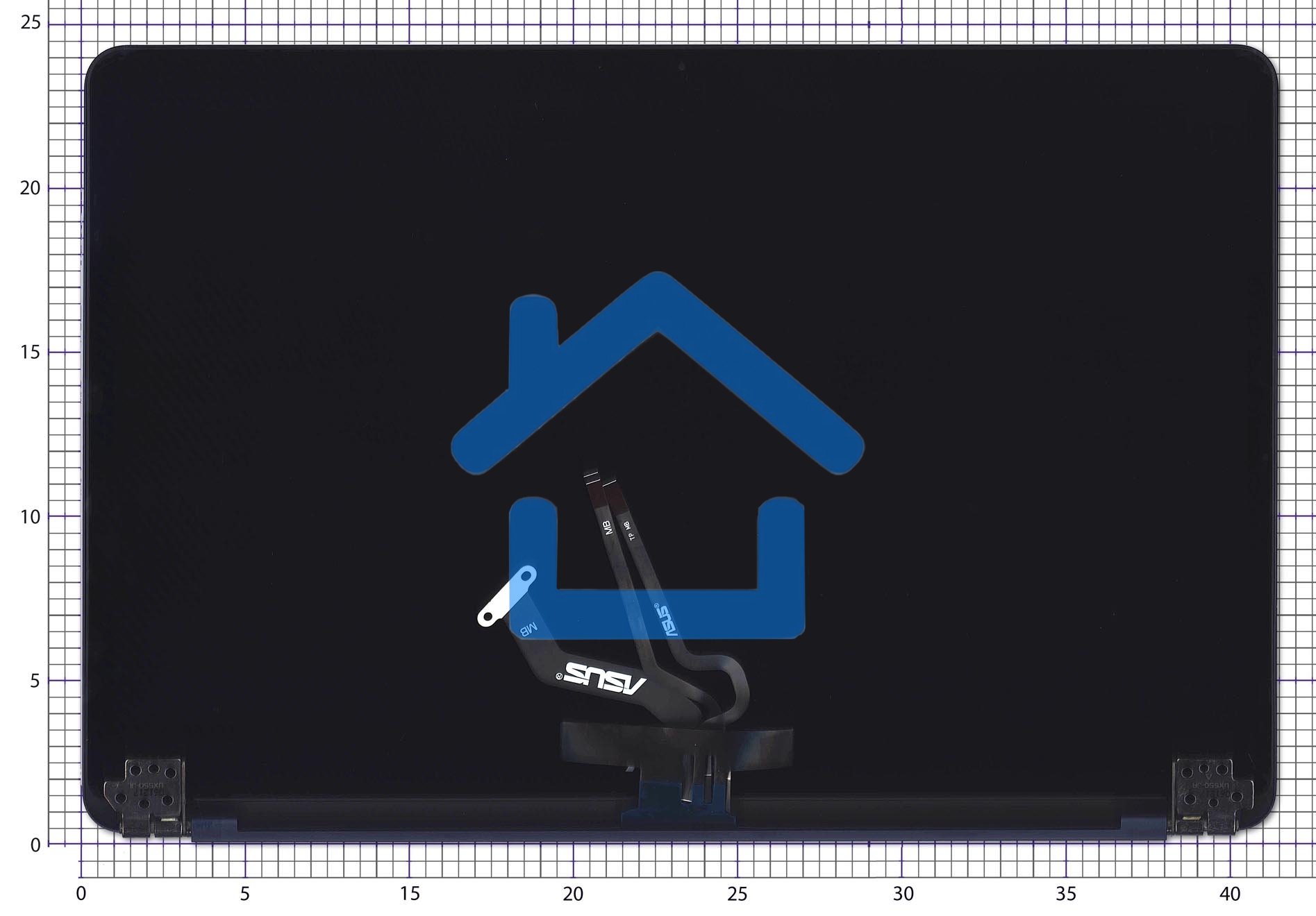 Крышка для Asus Zenbook UX550VD FHD с тачскрином синяя