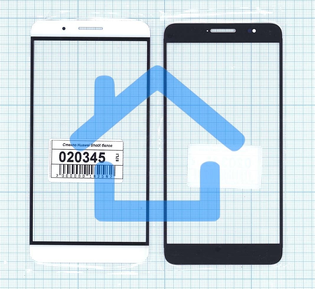 Стекло для Huawei ShotX / Honor 7i белое