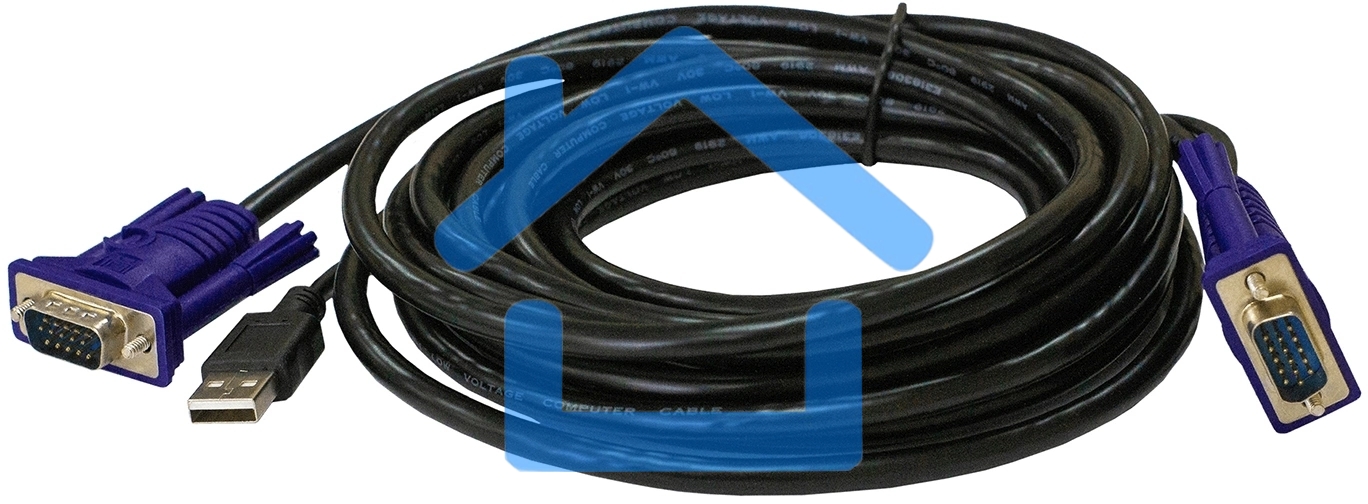 Кабель KVM ORIGO OKVMCU3/A1A с разъемами VGA и USB, 3 м