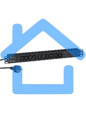 Блок розеток горизонтальный ExeGate ServerPro PDU-19H005 Al-10C13-EU3, 19