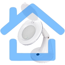 Лупа настольная 3D+12D Rexant с подсветкой 48 LED, белая