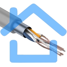 Кабель витая пара Rexant FTP 2PR 24AWG, CAT5e STRANDED (бухта 305 м)