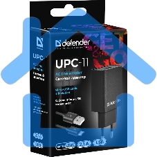 Сетевой адаптер Defender 1xUSB,5V/2.1А, кабель micro-USB (UPC-11)