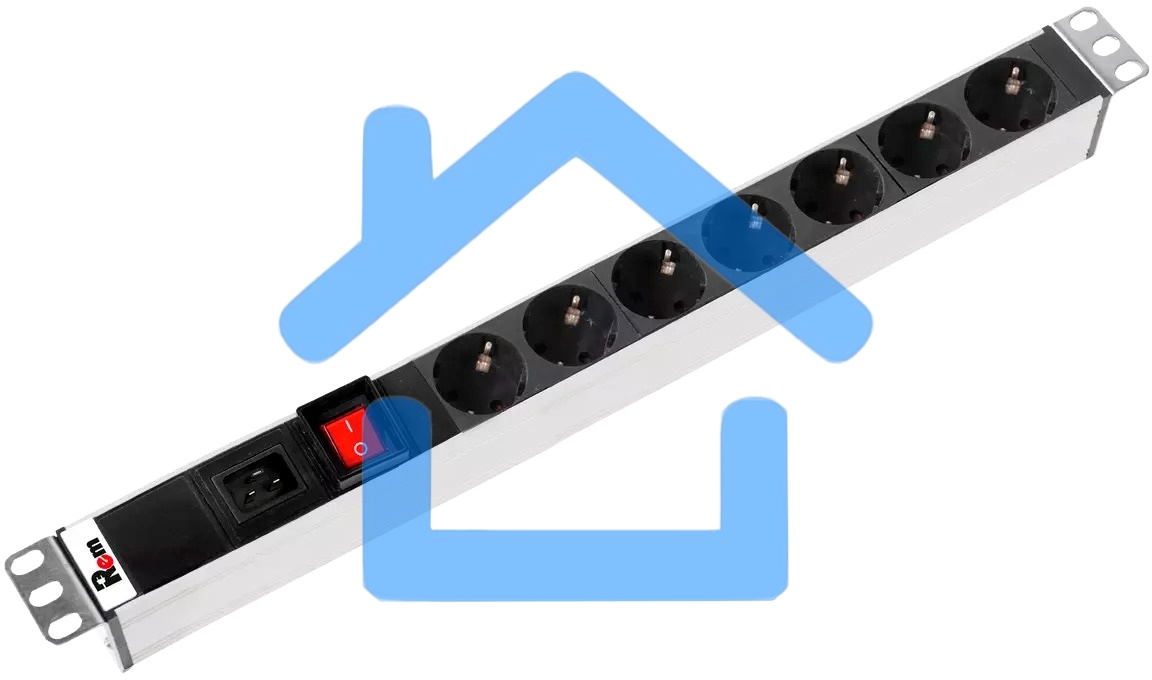 Блок распределения питания Rem R-16-7S-V-440-Z гор.размещ. 7xSchuko базовые 16A EN 60320 С20