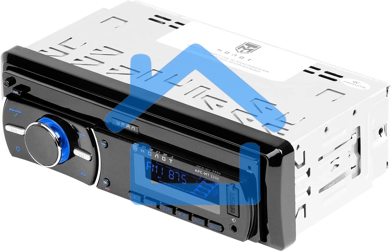 Автомагнитола Ural Молот АРС-МТ 223С 1DIN 4x25Вт