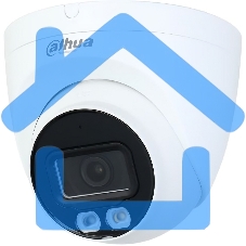 Видеокамера Dahua DH-IPC-HDW2449TP-S-IL-0280B уличная купольная IP-видеокамера 4Мп 1/2.7” CMOS объектив 2.8мм