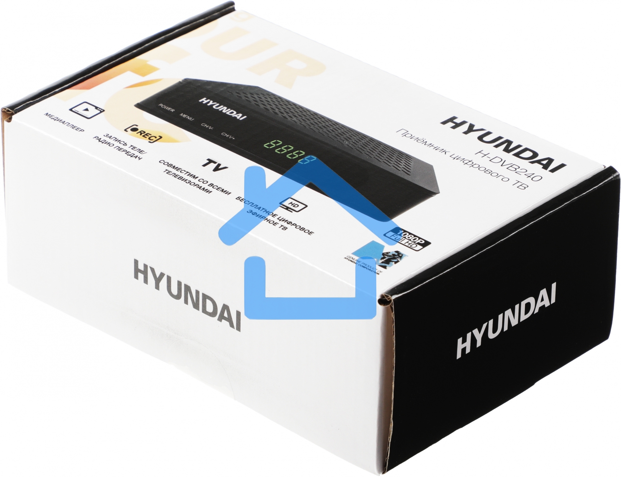 Цифровой TV ресивер HYUNDAI H-DVB240 черный
