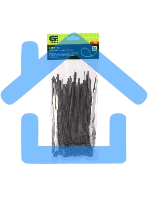 Хомуты, 150 х 7 мм, пластиковые, черные, 100 шт. Сибртех